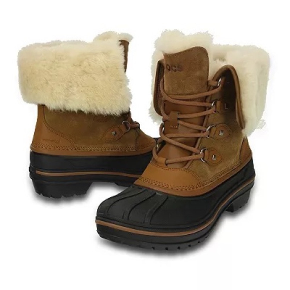 Crocs Allcast ll Luxe Women’s Waterproof Winter Boots NWOT